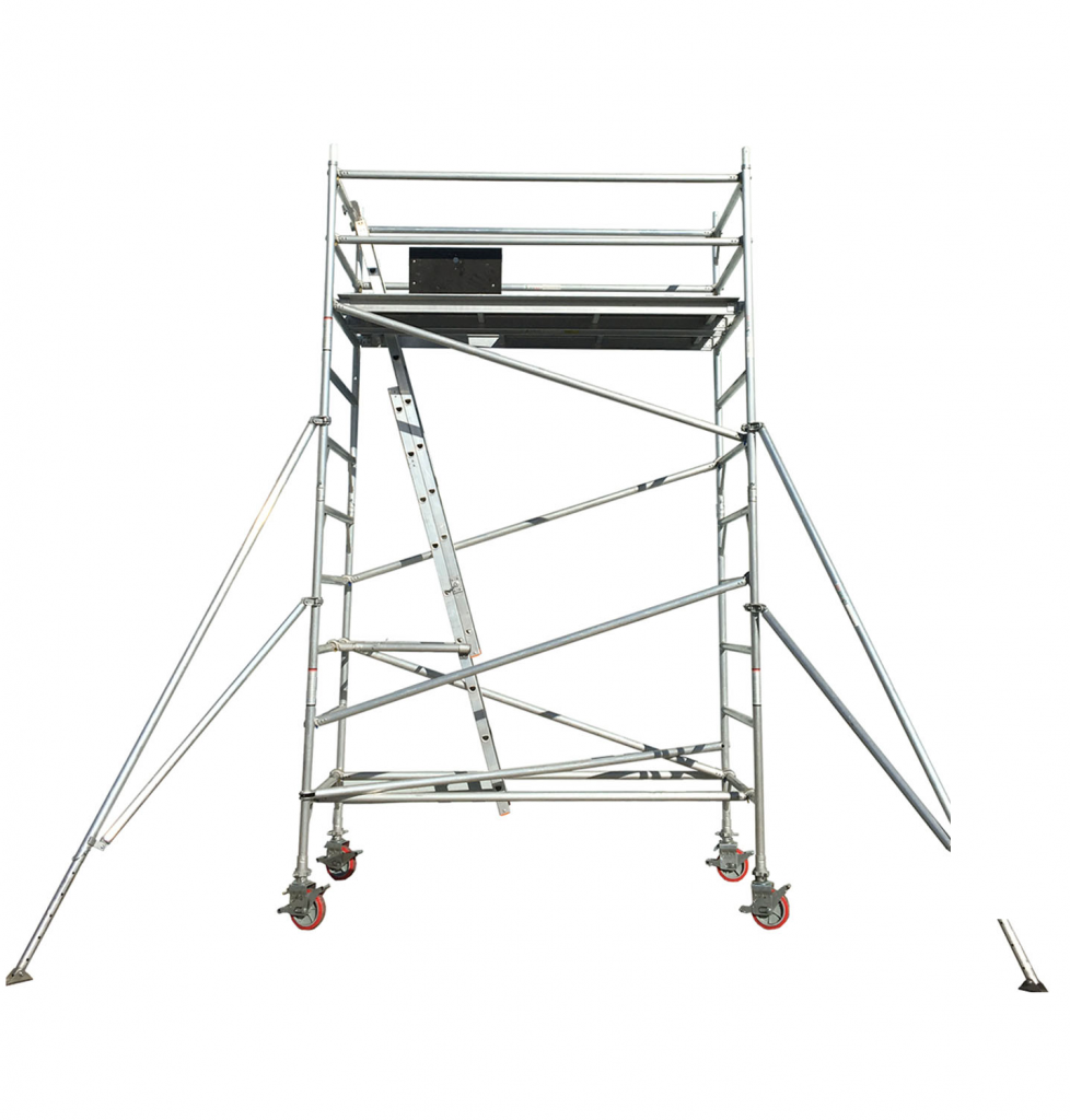 Mobile Scaffold Tower 4M Aluminium Double Width Australia