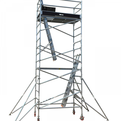 7M Aluminium Mobile Scaffold Tower - Double Width